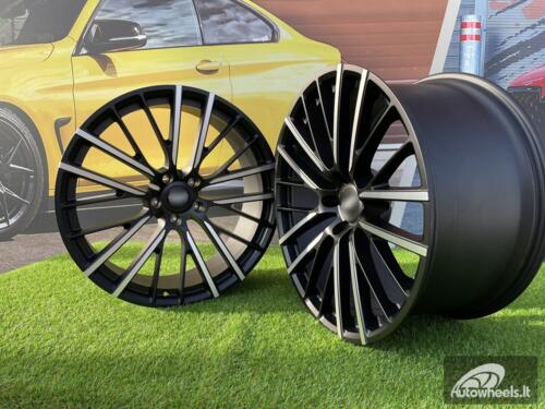 Ratlankis Forged Aston Martin DBX and DBX 707 style 23X10J 5X128 ET40 75.1 Matt black with Diamond Cut Face