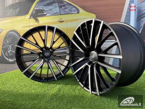 Ratlankis Forged Aston Martin DBX and DBX 707 style 23X10J 5X128 ET40 75.1 Matt black with Diamond Cut Face