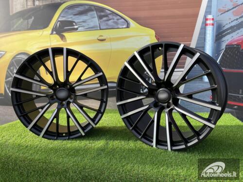 Ratlankis Forged Aston Martin DBX and DBX 707 style 23X10J 5X128 ET40 75.1 Matt black with Diamond Cut Face