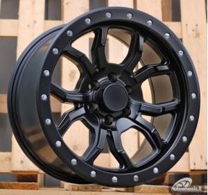 Ratlankis R17x9  6X114.3  ET  0  66.1  B1898  Black Half Matt (BLHM)  For 4X4  (P)  (4X4)