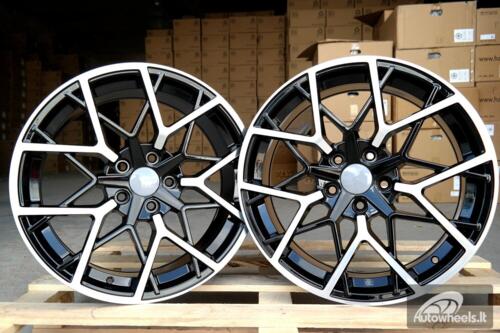 Ratlankis R18x8  5X120  ET  34  72.6  B1383  Black Polished (MB)  For BMW  (Z2)  ()