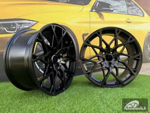 Ratlankis R19x9.5  5X112  ET  37  66.6  B1383  Black Half Matt (BLHM)  For BMW  (P+Z1+Z3+Z2)  (Rear+Front)