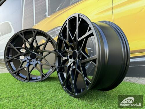 Ratlankis R19x9.5  5X112  ET  37  66.6  B1383  Black Half Matt (BLHM)  For BMW  (P+Z1+Z3+Z2)  (Rear+Front)
