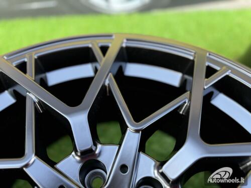 Ratlankis R19x8.5  5X112  ET  26  66.6  B1383  Black Half Matt (BLHM)  For BMW  (Z3+Z2)  (Rear+Front)