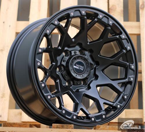 Ratlankis R17x9  6X139.7  ET  M6  87.1  B1108  Black Half Matt (BLHM)  For 4X4  (R)