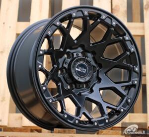 Ratlankis R17x9  6X139.7  ET  M6  87.1  B1108  Black Half Matt (BLHM)  For 4X4  (R)