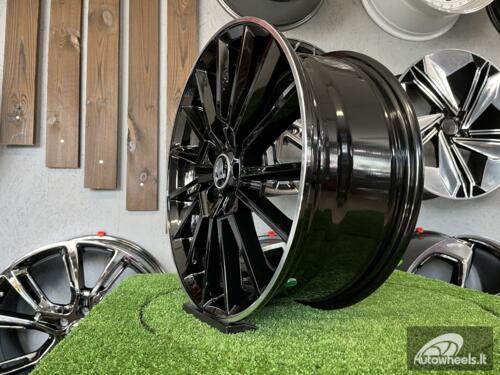 Ratlankis R18x8  5X112  ET  42  57.1  B5969  (IN0374)  Black+Polished Lip (BLPL)  For SKODA  (Z5)