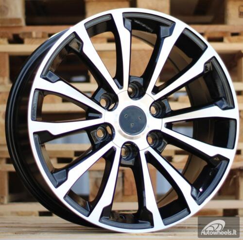 Ratlankis R18x7.5  6X139.7  ET  25  106  B1353  Black Polished (MB)  For 4X4  (Z1)  (TOYOT)