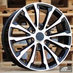 Ratlankis R18x7.5  6X139.7  ET  25  106  B1353  Black Polished (MB)  For 4X4  (Z1)  (TOYOT)