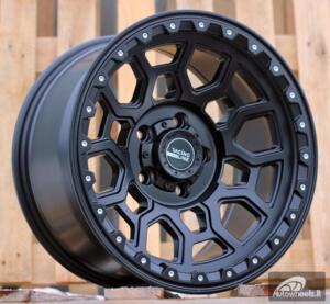 Ratlankis R17x9  6X139.7  ET  0  106.1  B1105  Black Half Matt (BLHM)  For 4X4  (R)