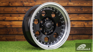 Ratlankis R16x10  6X139.7  ET  M36  110.1  B5169  Black+Polished Lip (BLPL)  For 4X4  (R)