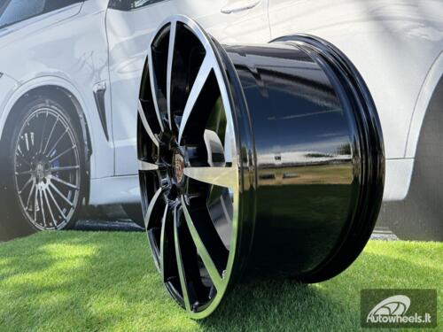 Ratlankis R20x9.5  5X130  ET  45  71.5  1067  Black Polished (MB)  For PORCH  (P)  (Rear+Front)