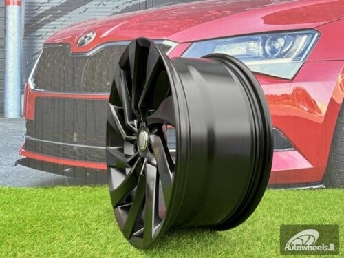 Ratlankis R18x8  5X100  ET  35  57.1  B5083  Black Half Matt (BLHM)  For VW  (P)  ()