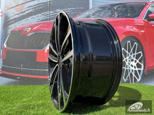 Ratlankis R18x7.5  5X112  ET  45  57.1  B1415  Black Polished (MB)  For VW  (Z3+Z1)  ()