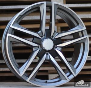 Ratlankis R19x8.5  5X112  ET  43  66.6  B1558  Grey Polished (MG)  For MER  (P)  (Rear+Front )