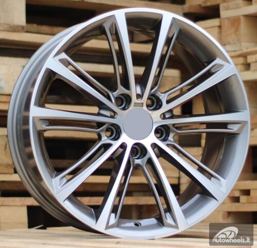 Ratlankis R19x8  5X120  ET  36  72.6  B528  (FE010)  Grey Polished (MG)  For BMW  (R)  ()