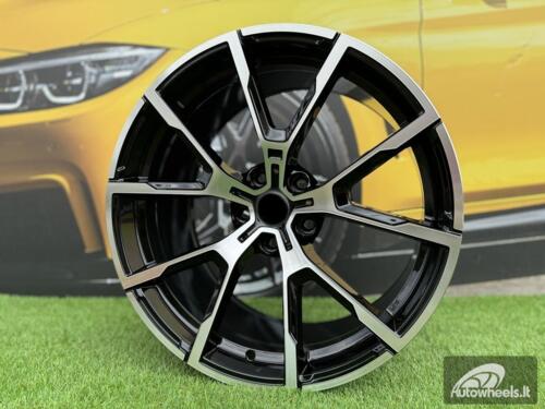 Ratlankis R19x8  5X112  ET  27  66.6  B5601  Black Polished (MB)  For BMW  (P)  (Rear+Front)