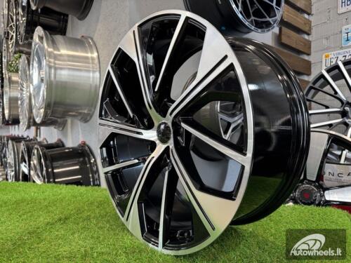 Ratlankis R21x8.5  5X112  ET  34  66.5  B5907  (IN5565)  Black Polished (MB)  For AUD  (A)  (NEW MODEL)