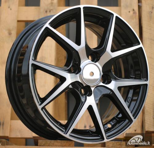 Ratlankis R14x5.5  4X100  ET  43  60.1  B1795  Black Polished (MB)  For RACIN  (Z2)
