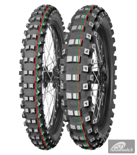 Padanga 90/90-21 MITAS TERRA FORCE-MX MH 54M TT RED&GREEN