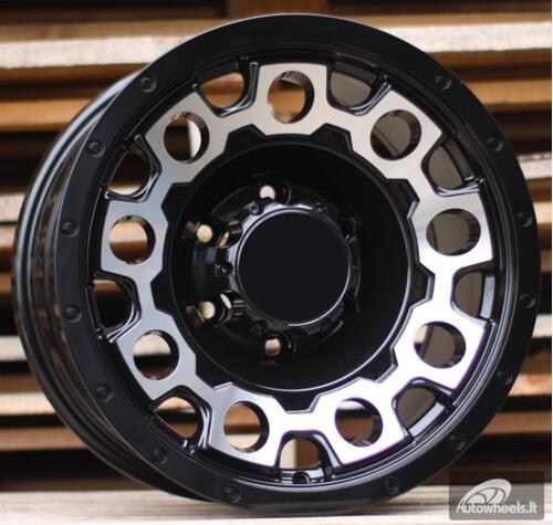 Ratlankis R16x9  6X139.7  ET  0  110.1  B1534  Black Polished (MB)  For 4X4  (Z2)