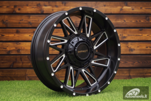 Ratlankis R18x9  10X120/127  ET  M12  78.1  B1544  Black Matt+Polished Lip (BMPL)  For 4X4  (K7)