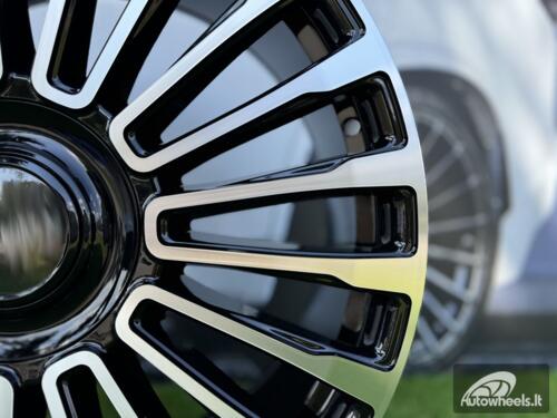 Ratlankis R21x9.5  5X112  ET  46  66.6  B1365  Black Polished (MB)  For MER  (P)  (MANSORY)