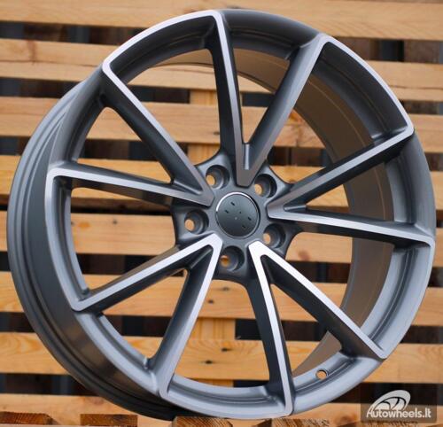 Ratlankis R17x7.5  5X100  ET  39  57.1  BK703  Grey Polished Half Matt (MGHM)  For AUD  (D5+P)