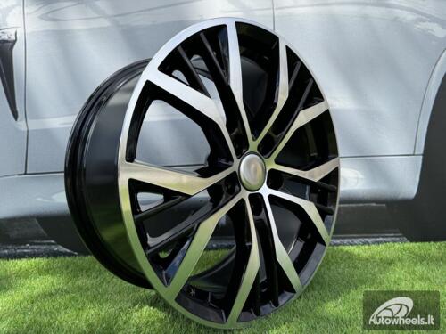 Ratlankis R19x8  5X112  ET  45  57.1  BK713  Black Polished (MB)  For VW  (K2+K4)