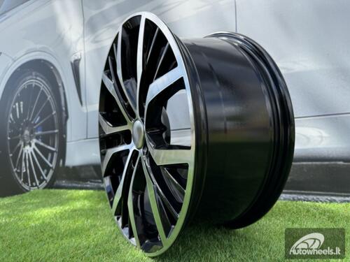 Ratlankis R19x8  5X112  ET  45  57.1  BK713  Black Polished (MB)  For VW  (K4+Z4)