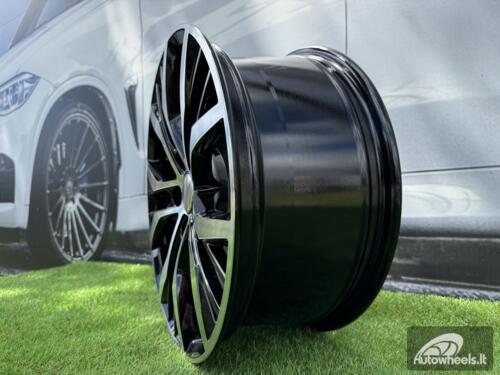 Ratlankis R17x7.5  5X112  ET  45  57.1  BK713  Black Polished (MB)  For VW  (D4+Z4)