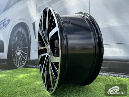 Ratlankis R19x7.5  5X112  ET  51  57.1  BK713  (BY1153)  Black Polished (MB)  For VW  (P+P2)