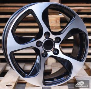 Ratlankis R17x7.5  5X100  ET  40  66.5  BK742  Black Polished (MB)  For AUD  (K2)  ()