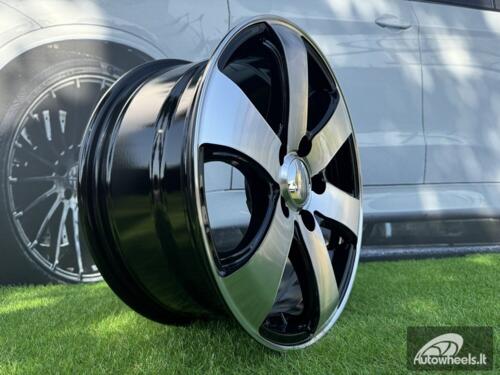 Ratlankis R16x7  5X114.3  ET  45  66.1  BK747  Black Polished (MB)  For OPEL  (L2)  (Vivaro/Renault Trafic (max 1400kg))