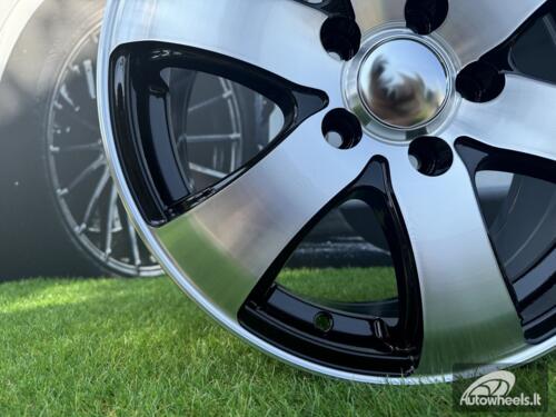 Ratlankis R16x7  6X130  ET  55  84.1  BK747  Black Polished (MB)  For MER  (L2)  ((max 1400kg))