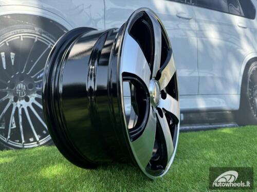 Ratlankis R16x7  6X130  ET  55  84.1  BK747  Black Polished (MB)  For MER  (R)  ((max 1400kg))