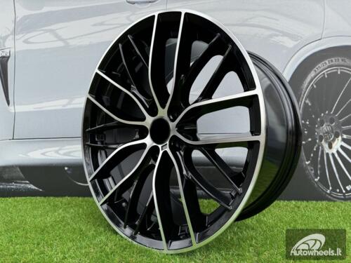 Ratlankis R19x8.5  5X120  ET  35  72.6  BK796  (BY1304)  Black Polished (MB)  For BMW  (P1+P)  (REAR+FRONT)