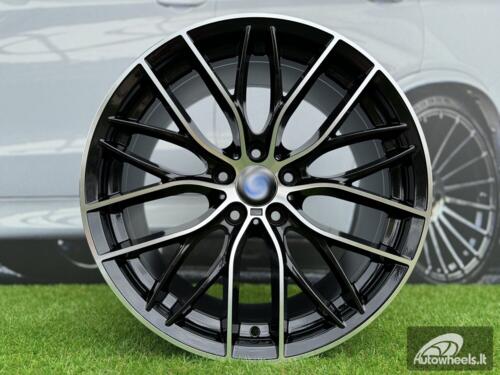 Ratlankis R18x8  5X120  ET  40  72.6  BK796  (BY1304)  Black Polished (MB)  For BMW  (P+Z3)