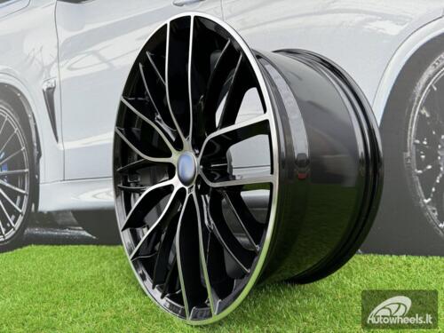 Ratlankis R18x8  5X120  ET  40  72.6  BK796  (BY1304)  Black Polished (MB)  For BMW  (P+Z3)