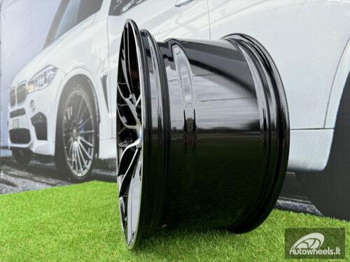 Ratlankis R18x8  5X120  ET  40  72.6  BK796  (BY1304)  Black Polished (MB)  For BMW  (P+Z3)