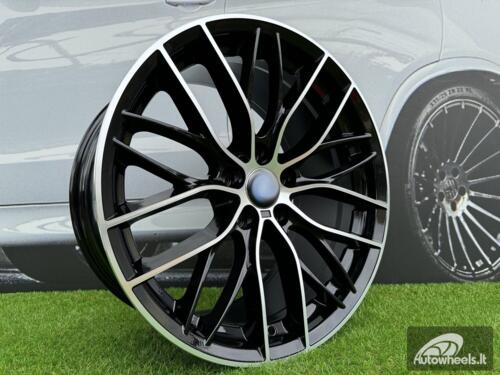 Ratlankis R18x8  5X120  ET  40  72.6  BK796  (BY1304)  Black Polished (MB)  For BMW  (P+Z3)