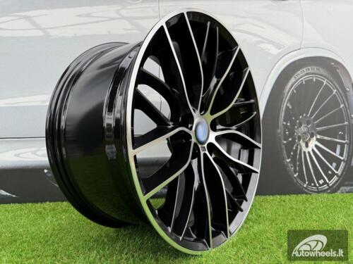 Ratlankis R18x8  5X120  ET  40  72.6  BK796  (BY1304)  Black Polished (MB)  For BMW  (P+Z3)