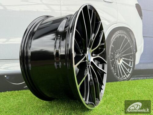 Ratlankis R18x8  5X120  ET  40  72.6  BK796  (BY1304)  Black Polished (MB)  For BMW  (P+Z3)