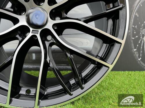 Ratlankis R18x8  5X120  ET  40  72.6  BK796  (BY1304)  Black Polished (MB)  For BMW  (P+Z3)