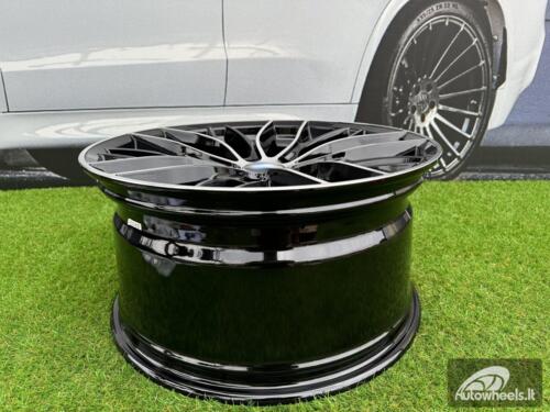 Ratlankis R18x8  5X120  ET  40  72.6  BK796  (BY1304)  Black Polished (MB)  For BMW  (P+Z3)