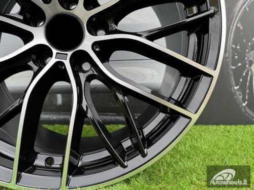 Ratlankis R18x8  5X120  ET  40  72.6  BK796  (BY1304)  Black Polished (MB)  For BMW  (P+Z3)
