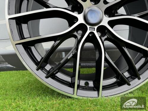 Ratlankis R18x9  5X120  ET  40  72.6  BK796  (IN0216)  Black Polished (MB)  For BMW  (A)  (Rear+Front)