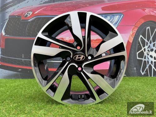 Ratlankis R15x6  4X100  ET  46  54.1  BK813  Black Polished (MB)  For HYUND  (R)