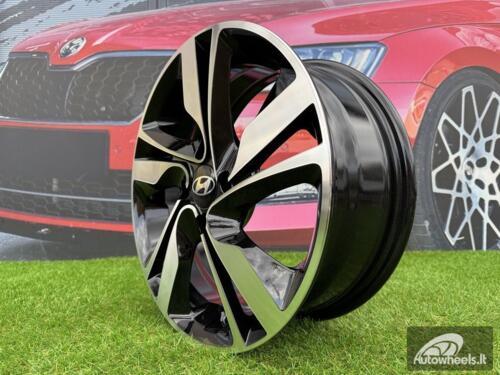 Ratlankis R15x6  4X100  ET  46  54.1  BK813  Black Polished (MB)  For HYUND  (R+D1)