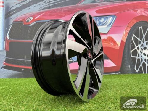 Ratlankis R15x6  4X100  ET  46  54.1  BK813  Black Polished (MB)  For HYUND  (R+D1)